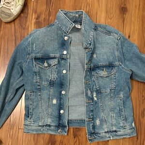 Distressed Blue Denim Jacket
